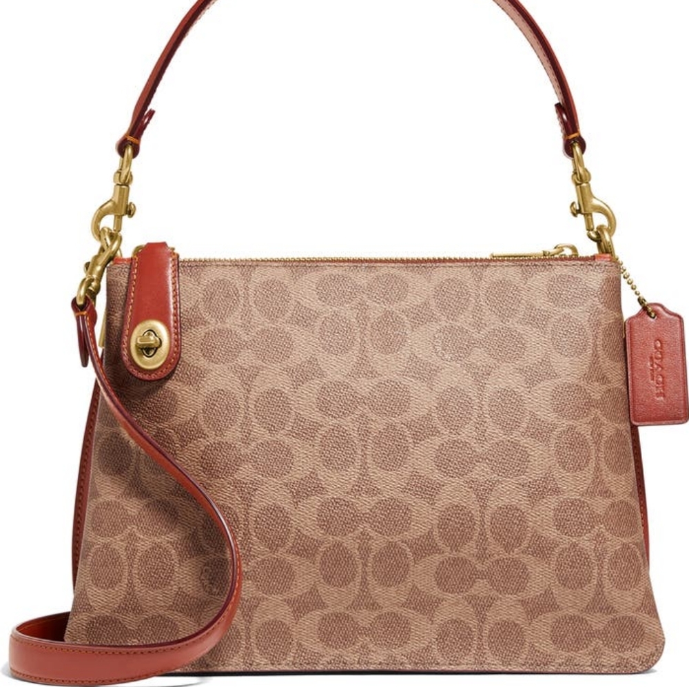 Coach Turnlock Clasp Cross-Body Satchel